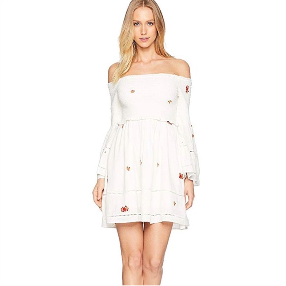 womens white off the shoulder dress Knee-Length Organza Dress for Women